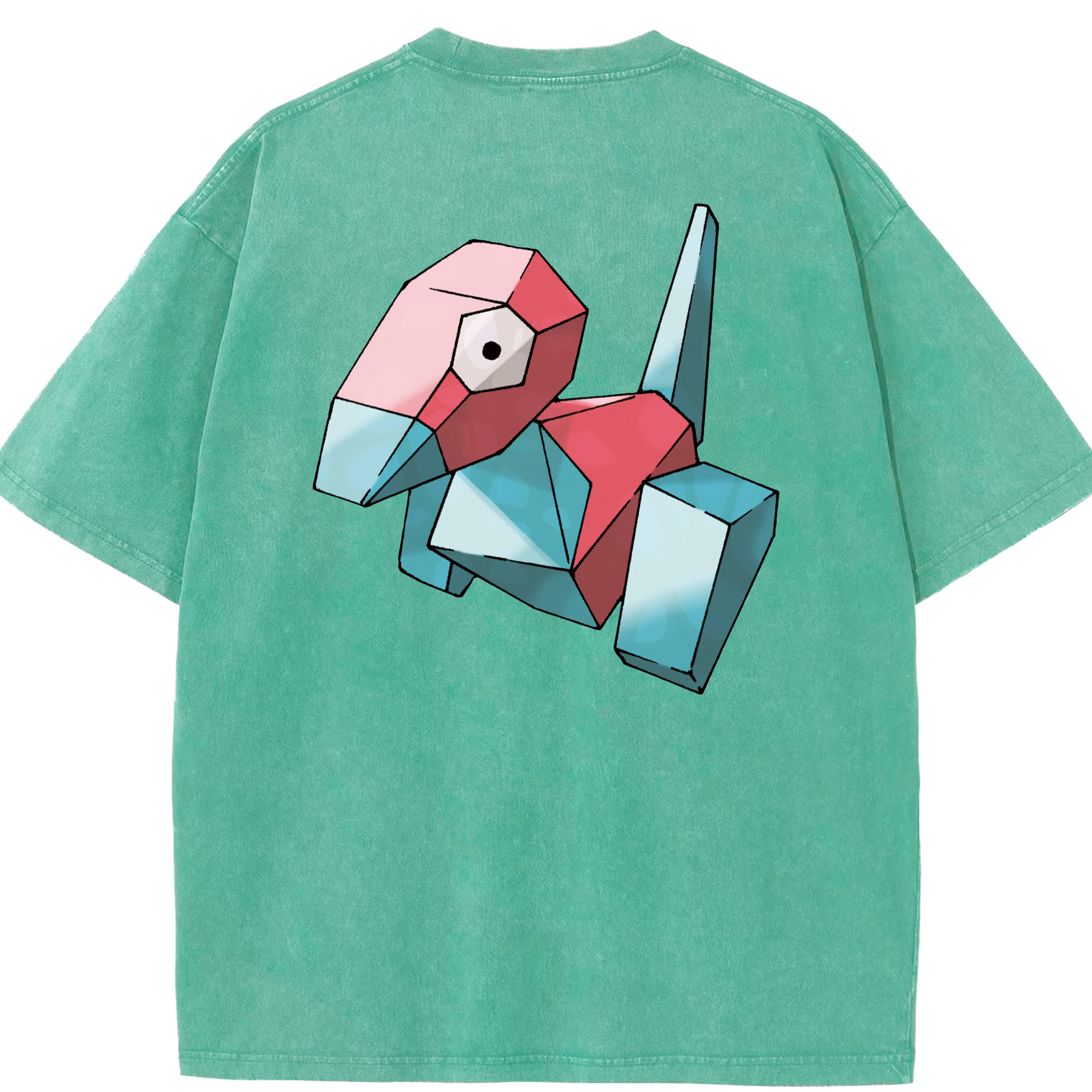 （画像用） ポケットモンスター Pokémon 綿100% ヴィンテージ風 半袖Tシャツ（背面プリント）